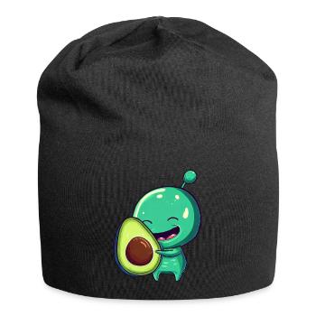 Green Alien Avocado: Fusion exotique - Bonnet en jersey - noir - Devant