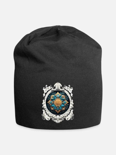MANDALA VINTAGE COSMIC - Bonnet en jersey - noir
