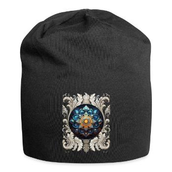 Mandala Cosmic VINTAGE - Jersey Beanie - black - Front