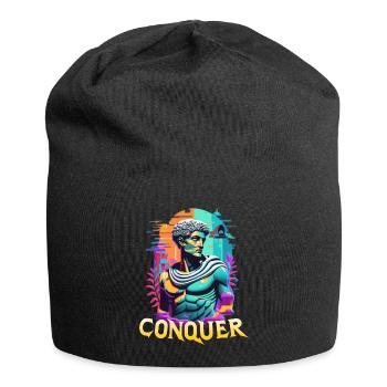 Conquer - Mythologie grecque épique - Hard Work Fitness - Bonnet en jersey - noir - Devant