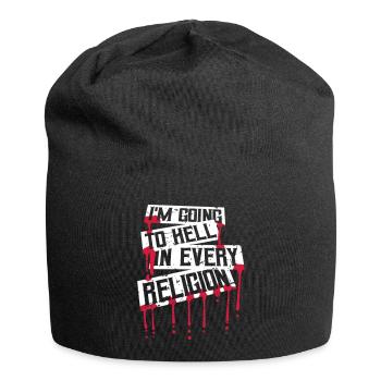 I'm Going To Hell In Every Religion Atheist Joke - Jersey Beanie - black - Front
