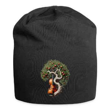 Music, Tree, Violin, Violin, Orchestra, Big Band - Jersey Beanie - black - Front