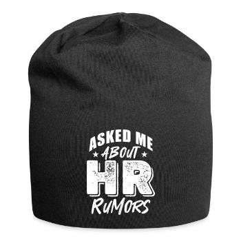 Posez-moi des questions sur les rumeurs RH - Bonnet en jersey - noir - Devant