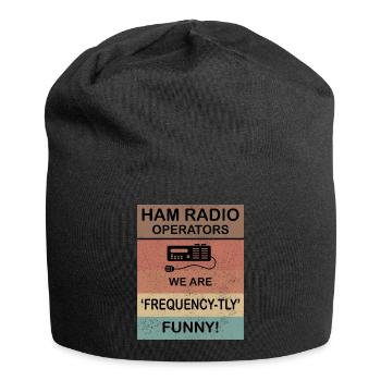 Amateur Ham Radio Operator Jokes Frequency-tly Fun - Jersey Beanie - black - Front