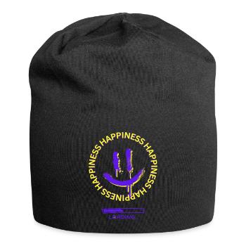 Happiness Loading - Jersey-Beanie - Schwarz - Vorne