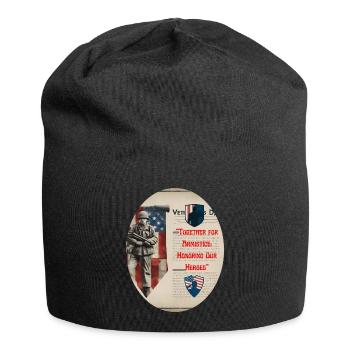 Veteranen, Veteranen, Waffenstillstand. - Jersey-Beanie - Schwarz - Vorne