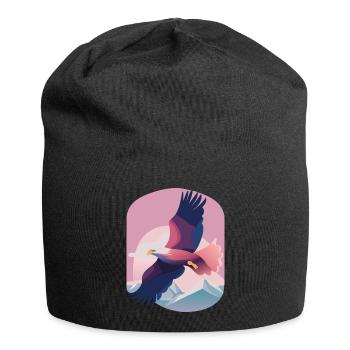 High in the Skies (Dreamy Animals Collection) - Jersey-Beanie - Schwarz - Vorne