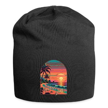 Paradise Island - Jersey Beanie - black - Front