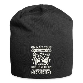 les meilleurs deviennent mécaniciens 1 - Bonnet en jersey - noir - Devant