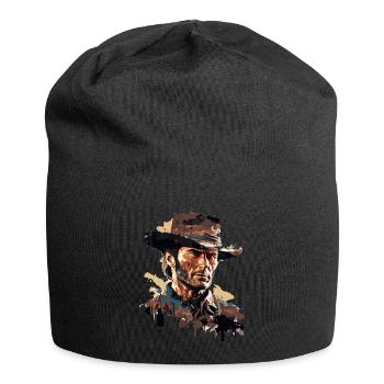 Cowboy - Jersey-Beanie - Schwarz - Vorne