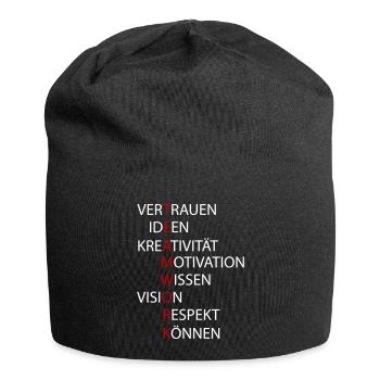 Teamwork - Jersey-Beanie - Schwarz - Vorne