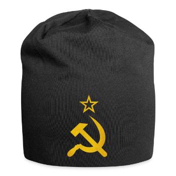 Marteau et faucille - Bonnet en jersey - noir - Devant