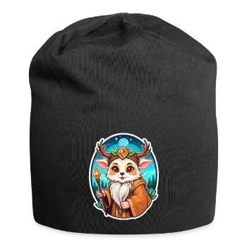 Druide Mignon Illustration - Bonnet en jersey - noir - Devant