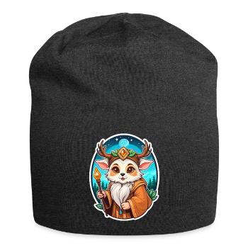Druide Niedlich Illustration - Jersey-Beanie - Anthrazit - Vorne