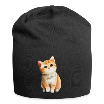 Chaton - Bonnet en jersey - noir - Devant