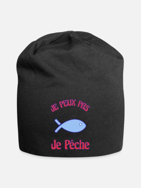 JE PEUX PAS. PÊCHE - Bonnet en jersey - noir