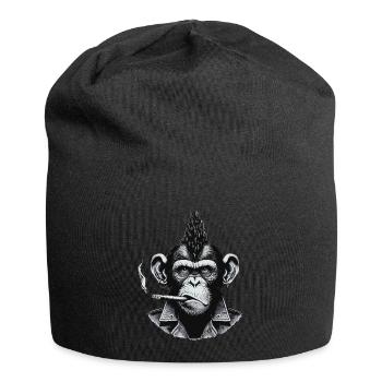 Punk Cigar Chimp - Jersey Beanie - black - Front