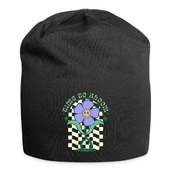 time to bloom - Jersey Beanie - black - Front