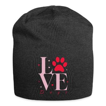 Dog Love @ Markus - Jersey Beanie - charcoal grey - Front
