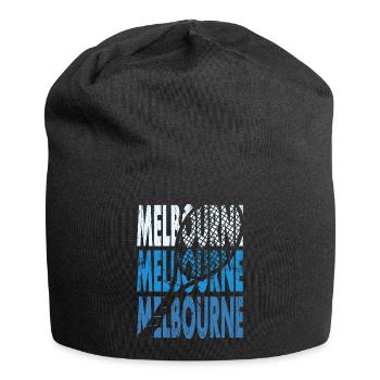 Tennis Shirt Melbourne Turnier Australien Design - Jersey-Beanie - Schwarz - Vorne