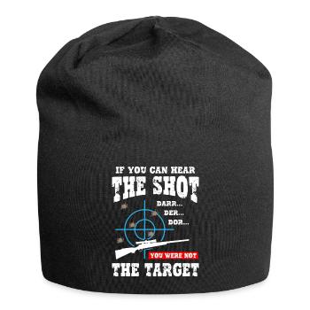 You Were Not The Target - Sniper - Jersey Beanie - black - Front