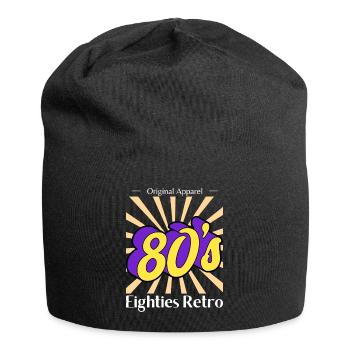 Black and Blue Retro 80 s T Shirt - Bonnet en jersey - noir - Devant