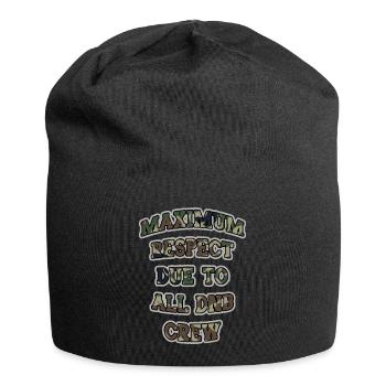 DNB Piratenradio Junglist Maximaler Respekt - Jersey-Beanie - Schwarz - Vorne