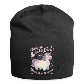 Giddy up, Sparkle Farts! There is Chaos to Make! - Jersey Beanie - black - Front