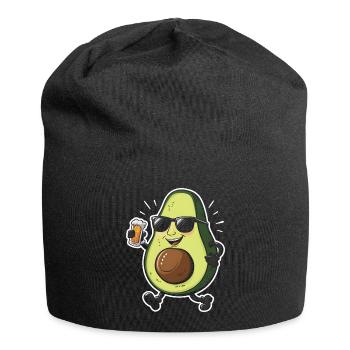 Avocado Bier - Jersey-Beanie - Schwarz - Vorne