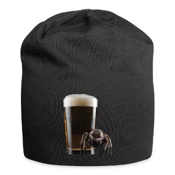 Spinne Bier - Jersey-Beanie - Schwarz - Vorne