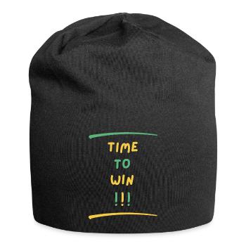 TIME TO WIN - Jersey-Beanie - Schwarz - Vorne