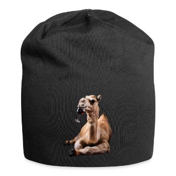 Kamel Wein - Jersey-Beanie - Schwarz - Vorne