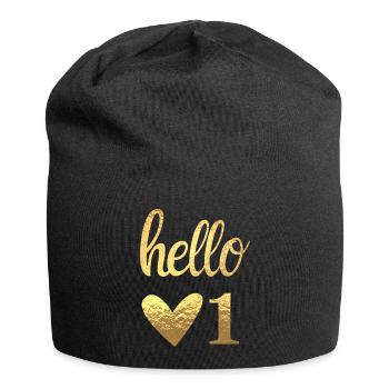 Hello 1 - Bonnet en jersey - noir - Devant
