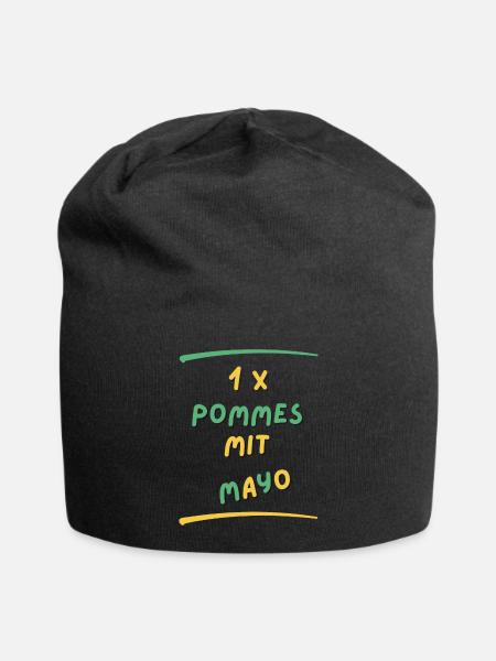 French fries mayo - Jersey Beanie - black