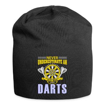 Darts Player Steeldart Funny Dart 180 Darts - Jersey Beanie - black - Front