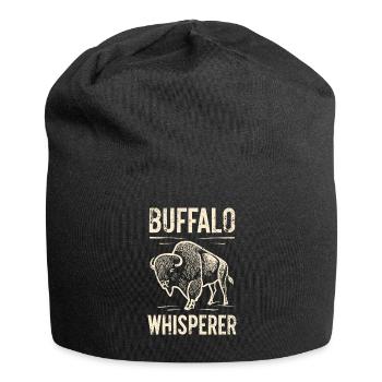 Buffalo Whisperer - Jersey-Beanie - Schwarz - Vorne