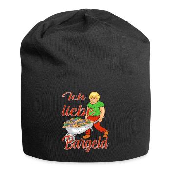 Bargeld Geld - Jersey-Beanie - Schwarz - Vorne