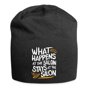 Salon secrets stay in the salon - Jersey Beanie - black - Front