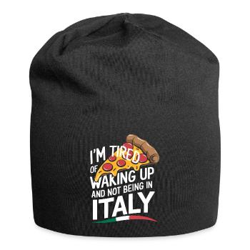 Italy in the heart - Jersey Beanie - black - Front