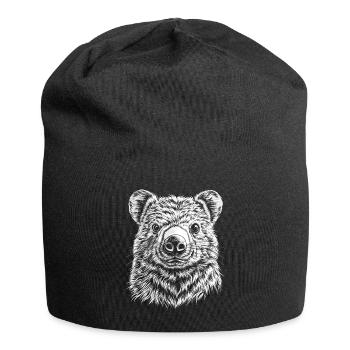 Wombat Portrait Australian Animals Animal - Jersey Beanie - black - Front
