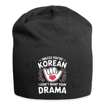 Parfait pour les fans de K-pop humoristiques - Bonnet en jersey - noir - Devant