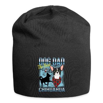 Chihuahua Owner - The Best Dog Dad - Jersey Beanie - black - Front