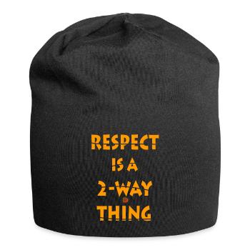 Respect is a Two-Way Concept Design - Jersey Beanie - black - Front