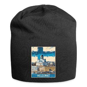 Peinture d’Helsinki - Bonnet en jersey - noir - Devant