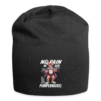 Pumpernickel - Gym Rabbit Bodybuilding Sport Fitness - Jersey Beanie - black - Front
