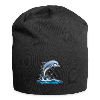 Delfin - Jersey-Beanie - Schwarz - Vorne