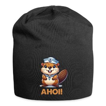 biber matrose kapitän - Jersey-Beanie - Schwarz - Vorne