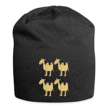 kamel herde - Jersey-Beanie - Schwarz - Vorne