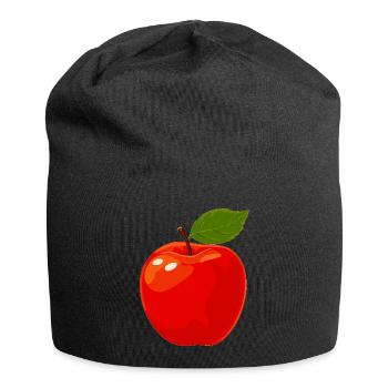 red apple - Jersey Beanie - black - Front