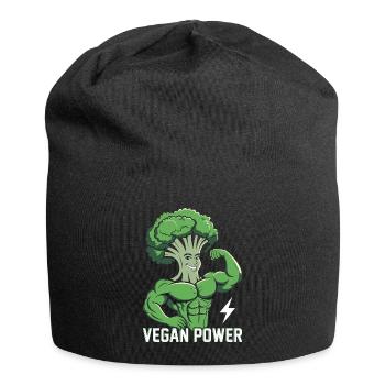 Puissance végétalienne - Bonnet en jersey - noir - Devant